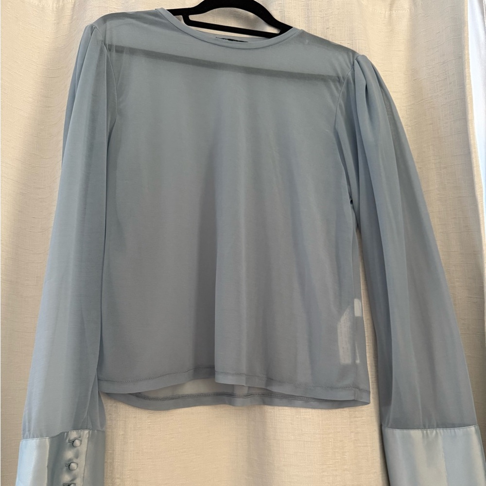Elegant Blue Women's Top